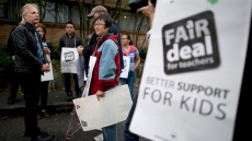 B.C. Teachers Rally In Vancouver, Repeat Call For Binding Arbitration
