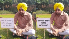 Bhagwant Mann's On Dharna Outside Parliament, Internet Is Having Fun