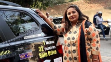 Hailing Beti Bachao Indian-Origin Woman Drives From London To Maharashtra