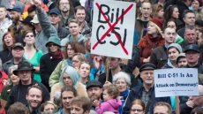 Woman Protesting Bill C-51 Expelled From The Commons For Exposing Her Breasts