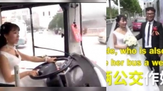 WATCH: Chinese Bride Defies All Odds, Drives Bus, Picks Up Groom On Her Way To Wedding