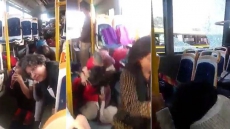 Kids Cower In Fear As School Bus Stoned By 'Padmaavat' Protesters In Gurugram