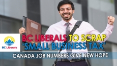 WATCH: BC Liberal Leader Andrew Wilkinson promises to scrap small business tax if Liberals get in
