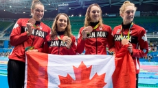 Relay Swimmers Cap Big Day For Canadian Women's Teams In Rio