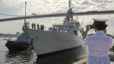 Fire breaks out on Canadian warship