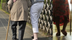 Cane Fight Breaks Out Between Two Elderly Women In Ontario Parking Lot