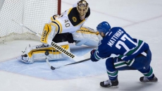 Shawn Matthias Records The First Hat Trick Of His Career As Canucks Down Bruins