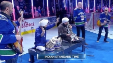 Indian Standard Time Performs Canadian National Anthem As Canucks Host South Asian Celebration Night