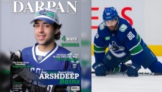 Surrey's Arshdeep Bains makes his NHL debut with the Canucks