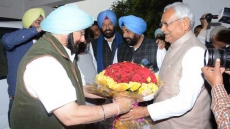 Punjab Chief Minister Amarinder Singh Meets Nitish Kumar