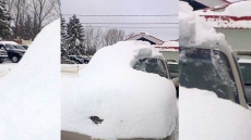 Ontario Police Ticket 80-Year-Old Man For Too Much Snow On His Car, Then Help Clear Snow