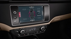 Finger-swipe car display for safe driving