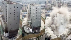 WATCH: How This 15-Storey Building Turned Into A Pile Of Dust In Just 10 Seconds