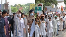 Priyanka arrives in Lucknow to a tumultuous welcome