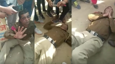 Video: Women Thrash Drunk Haryana Cop With Sandals For 'Eve-Teasing'