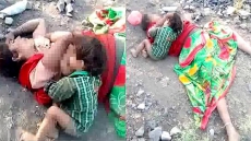 Heartbreaking Video Shows Toddler Desperately Trying To Wake Dead Mum Before Sucking At Her Milk