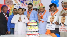Hindu Outfit Celebrates Donald Trump's Birthday In New Delhi