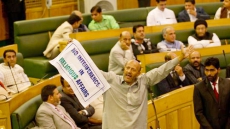 BJP MLAs Thrash Legislator Engineer Rashid In Kashmir Assembly Over Beef