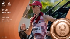 Evan Dunfee gives Canada its first ever Olympic medal in the 50km race walk, the longest athletics event