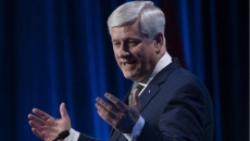 Former PM Harper blasts Liberal leadership candidate Carney's economic record