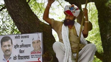 Indian Farmer Kills Himself At AAP Rally Against Land Ordinance In Delhi Indian Farmer Kills Himself At AAP Rally Against Land Ordinance In Delhi