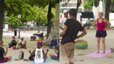 Video: Volunteers Teach Yoga To Homeless People In Brazil For Free