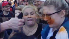 Teen Girl Pepper-sprayed As Donald Trump Protesters, Supporters Clash