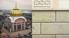Vandals Deface Glasgow Gurdwara With Islamophobic Graffiti And Nazi Swastika