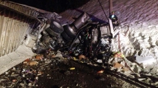 Head-on Semi Crash Trans-Canada Near Golden Leaves One Dead, One In Serious Condition