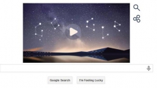 Google Doodle celebrates spectacular meteor shower