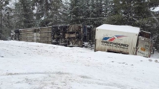 Greyhound Bus From Kamloops To Prince George Crashes, Sends 9 To Hospital, 3 Seriously Hurt