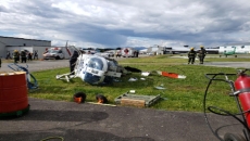 Helicopter Crash at Langley Airport