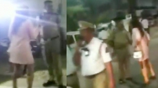WATCH: On Video, Hyderabad Woman, Allegedly Drunk, Argues With Cops