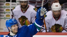 Jannik Hansen's Hat Trick Leads Vancouver Canucks Over Chicago Blackhawks 4-1