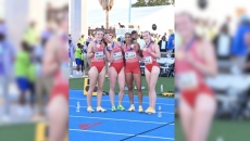 Jasneet Nijjar, Zoe Sherar, Lauren Gale & Savannah Sutherland Power Canada to 4x400m Relay Bronze
