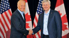 U.S. Vice-president Joe Biden Meets With Pm Stephen Harper Before FIFA Final