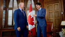 John Horgan And Justin Trudeau Discuss Opioids And Wildfires