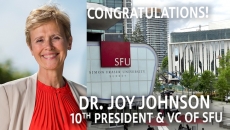 WATCH: Dr. Joy Johnson appointed as the 10th President & Vice-Chancellor of Simon Fraser University.