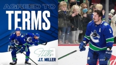 Canucks and J.T. Miller Agree to Terms on Seven-Year $56M Contract Extension