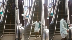 WATCH: Here’s How People At Kanpur Railway Station Are Using The Escalator