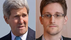 Man-up and come home: John Kerry to Edward Snowden