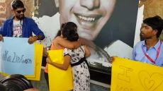 Young Kolkata Offers Free Hugs Outside Metro Station Where Couple Was Attacked