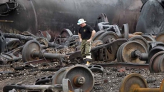 How the locomotive from the Lac-Megantic disaster ended up at a United States