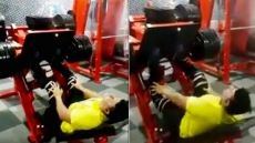 Watch: Indian Guy Breaks Leg While Lifting Weights At Gym; Video Goes Viral