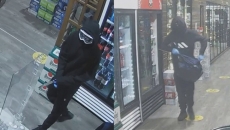 Robbers threatened staff with knife, demanded money, and stole liquor from a liquor store in Cloverdale