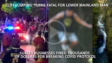 WATCH: 4 Surrey Businesses fined thousands of dollars for not following Covid19 Protocol,  North Vancouver RCMP warns the public not to cliff jump, The Vancouver Canucks play the Vegas Golden Knights