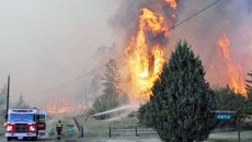 BC Wildfire Service crews respond near Lytton