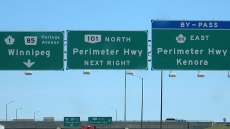 No Road Work, But Road Signs In Manitoba