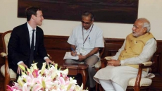 Facebook CEO Mark Zuckerberg visits 'Cyber Village' in Rajasthan