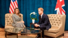Melania Trump meets Prince Harry, Trudeau on solo trip to Toronto